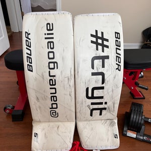 Large Bauer Supreme 2S Pro Goalie Leg Pads (Used)