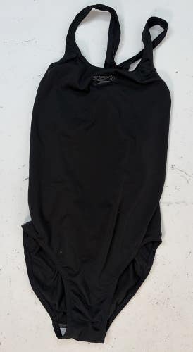 Speedo Endurance+ One Piece Swimsuit, Black, 34