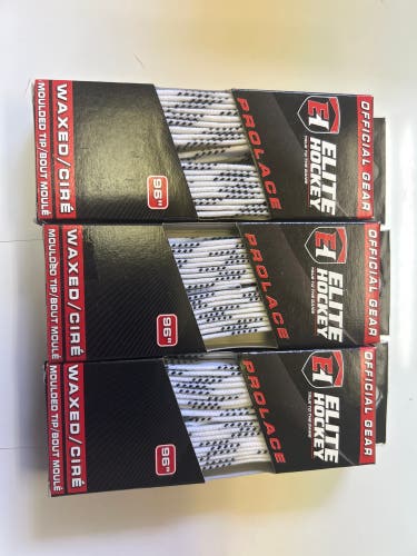 3 pack 96” Elite Waxed Hockey Laces (New)