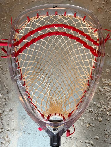 Nike Prime clear elite Used Stringing Goalie Head (Used)