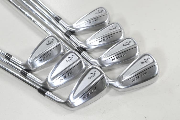 Callaway Apex Ti Fusion 250 Plated 5-PW,AW Iron Set Regular Flex Steel #224357