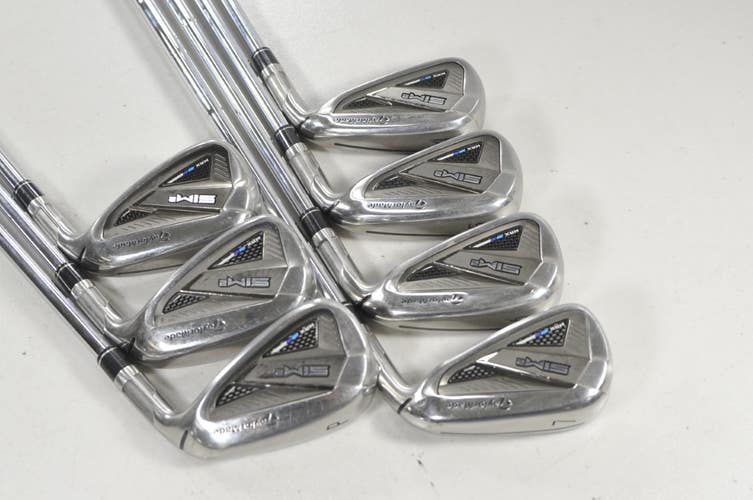 TaylorMade SIM2 Max 4-PW Iron Set Stiff Flex Right DG S300 Steel +1" #225376