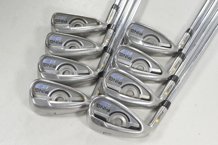 LEFT HANDED Ping G Series 4-W,UW Iron Set Regular Flex Yellow Dot Steel #224533