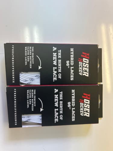 Hoser Hockey 96” HYBRID  Laces 2 pack (New)