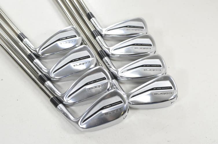 Cobra King Forged Tec X 4-PW,GW Iron Set Stiff Flex Recoil F4 Graphite #224270