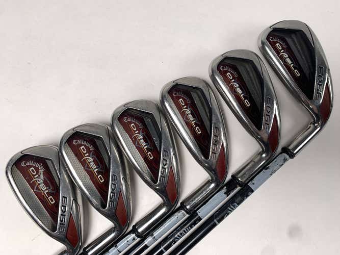 Callaway Diablo Edge Iron Set 5-PW 65g Senior Graphite Mens RH Oversize Grips
