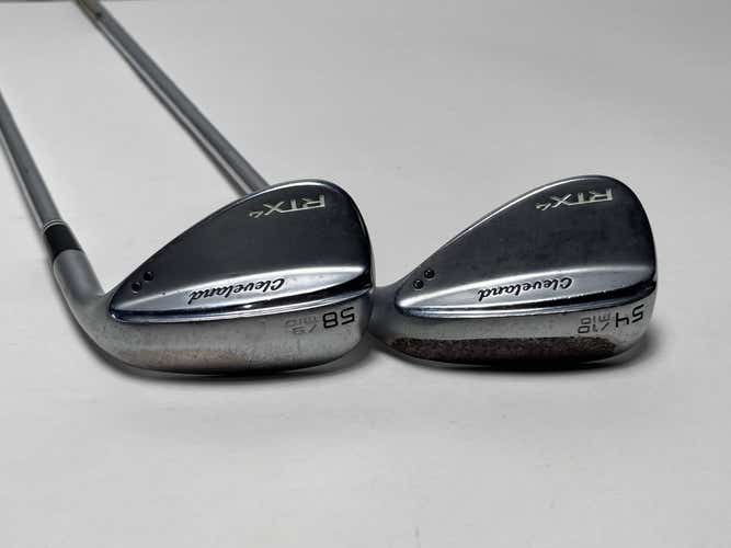 Cleveland RTX 4 Tour Satin Wedge Set 54* 10 | 58* 9 True Temper DG S400 RH +1/2"