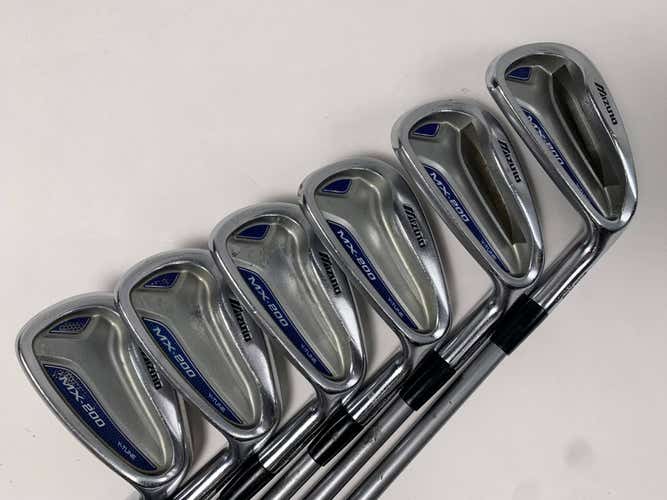 Mizuno MX 200 Iron Set 6-PW+SW Exsar IS4 65g Regular Graphite Mens RH