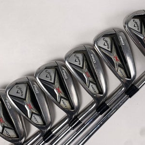 Callaway X Hot Pro 2013 Iron Set 5-PW DG S300U Regular Steel Mens RH +1/2''