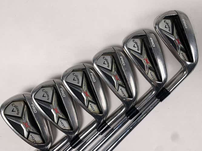 Callaway X Hot Pro 2013 Iron Set 5-PW DG S300U Regular Steel Mens RH +1/2''