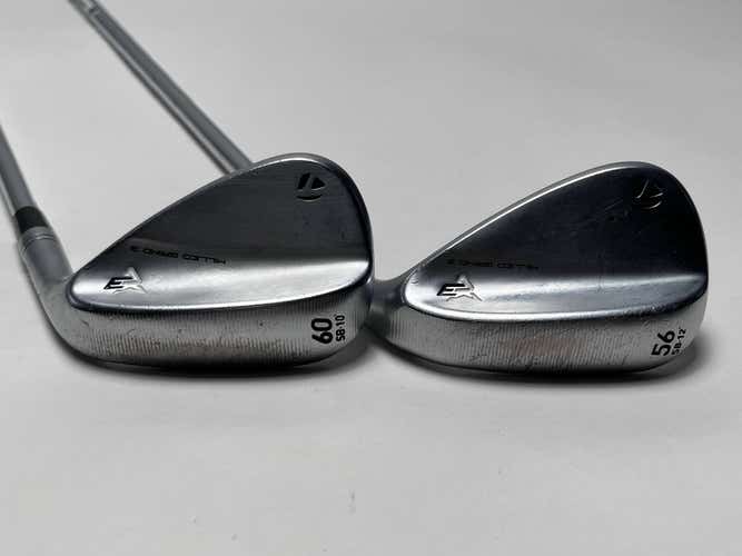 TaylorMade Milled Grind 3 Raw Chrome Wedge Set 56* 12 | 60* 10  S200 Mens RH