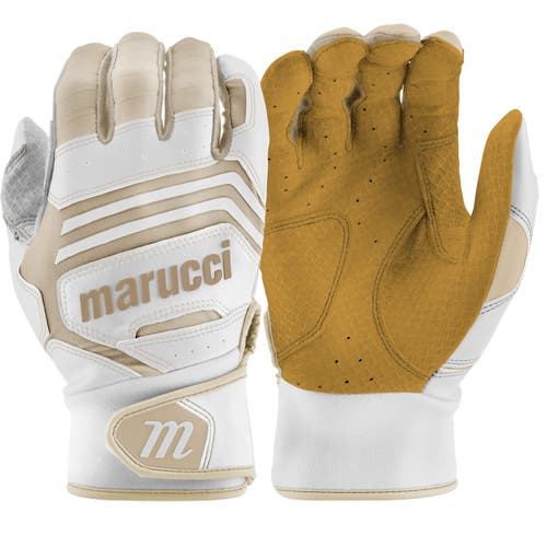 Marucci Sports FUZN PRO Adult Medium Baseball Cabretta Leather Batting Gloves | MBGFZNP-W/TN-AM