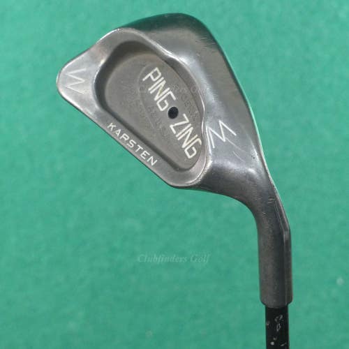 Ping Zing Stainless Black Dot PW Pitching Wedge Karsten 201 Graphite Stiff