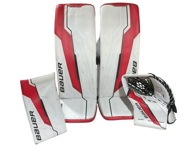Benjamin Gaudreau Bauer Shadow Goalie Full Set Blackhawks Pro Stock 34” (Used) 3170