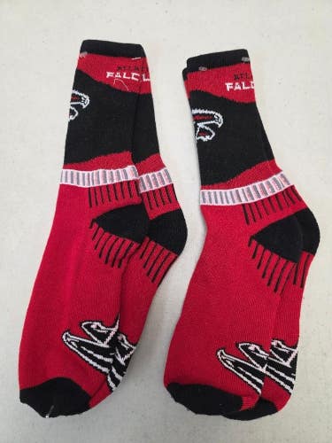 ST20 Mens NFL ATLANTA FALCONS Lot of 2 Crew Socks LARGE 8-13 NEW