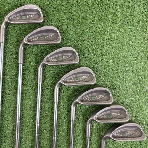Ping Eye 2 Karsten Iron Set 4-PW Green Dot ZZ Lite Steel Stiff Flex Left Handed