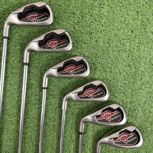 Callaway Big Bertha 2006 Iron Set 4-9 Steel Uniflex Left Handed