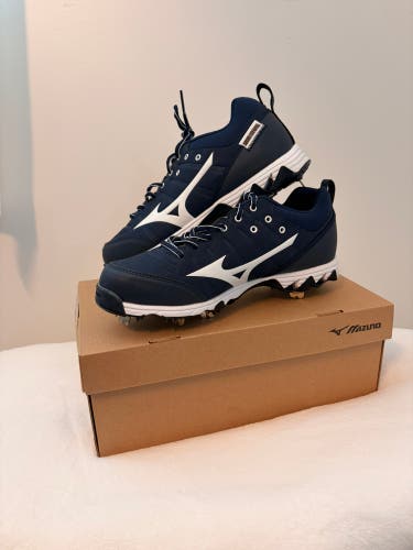Mizuno 9-SPIKE SWIFT 7 Metal Softball/Baseball Size M 8.5 (W 9.5) (New)