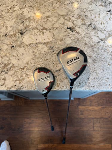 Mens Callaway-Strata left handed 3 wood & 5 hybrid