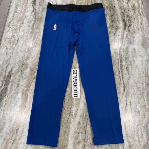 Nike Pro NBA Team Issued 3/4 Compression Tights Blue AA0751-495 Men’s XL-Tall 

New With Tags