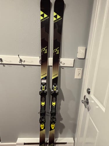 Racing 188 cm Fischer RC4 WC GS Skis With Bindings Max Din 16 (Used)