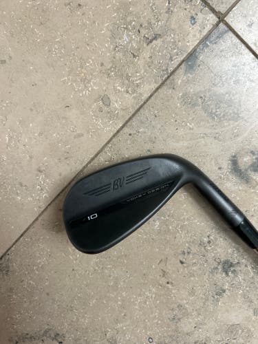 Men's Titleist Vokey SM10 Jet Black Right Handed Wedge Stiff Flex 46 Degree Steel Shaft (New)