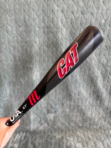 2021 Marucci CAT Alloy Bat USABat Certified (-11) Alloy 16 oz 27" (Used)