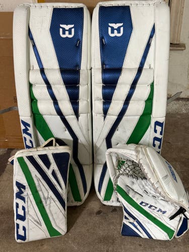 USED 33+3 CCM Extreme Flex 4 Regular Goalie Full Set Pro Stock - Mcelhinney