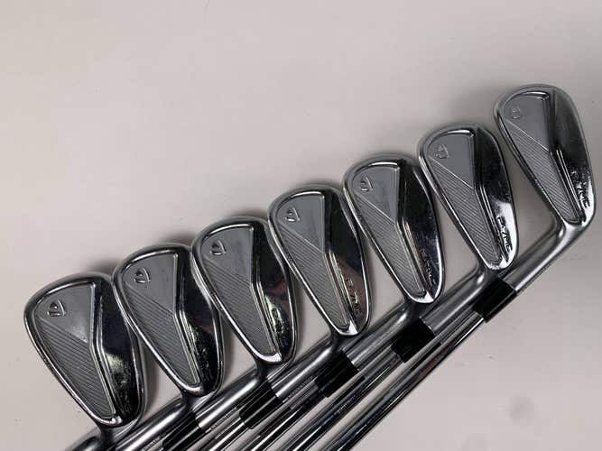 TaylorMade P7MC 2023 Iron Set 4-PW KBS Tour Extra Stiff Steel Mens RH