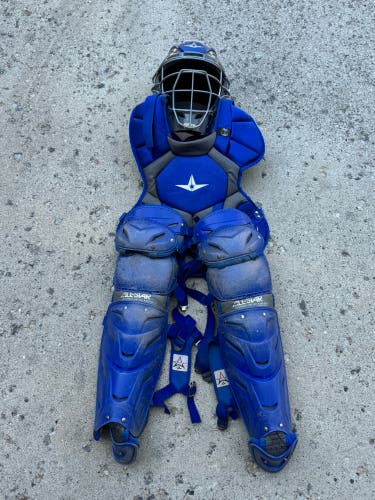 Blue All Star System 7 Axis Catcher's Set (Used)