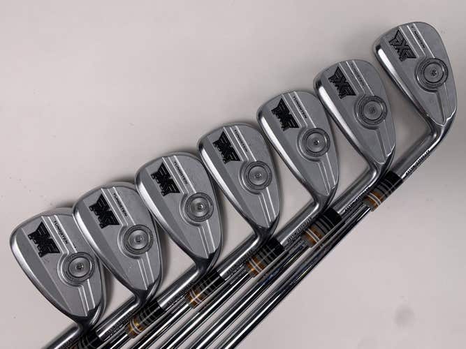 PXG 0311 P GEN7 Chrome Iron Set 4-PW NS Pro Modus 3 Tour 120 XStiff RH +1/2''