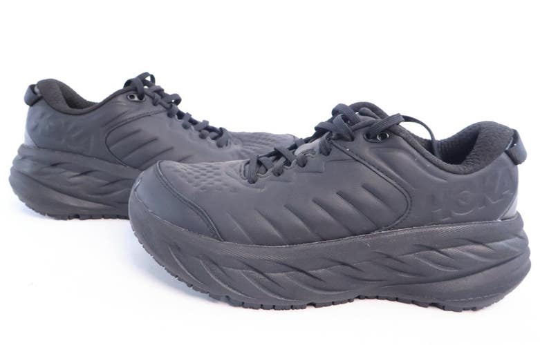 Hoka One One Bondi SR Women Sz 8 Black Slip Resistant Sneakers 1110521BBLC #87
