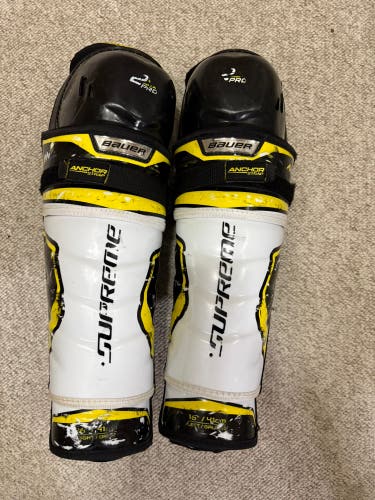 Senior Bauer Supreme 2S Pro 16" Shin Pads (Used)