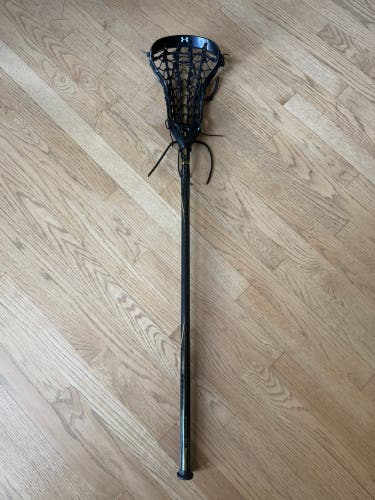 Under Armour Lacrosse Stick Black Xtreme Impact Head Carbon Shaft Full Size
