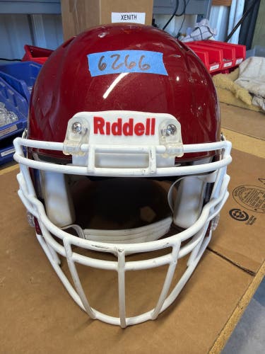 USED RIDDELL SPEED ICON ADULT HELMET - MEDIUM - PEARL CARDINAL