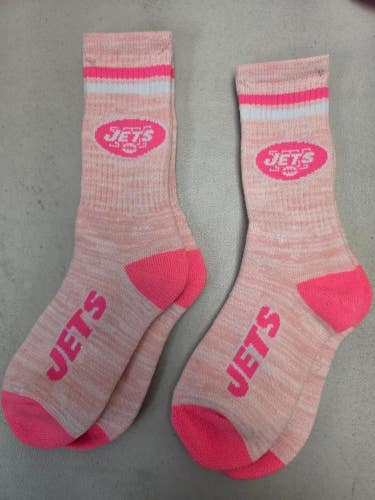 ST2 Mens NFL NEW YORK JETS Lot of 2 Crew Socks MEDIUM 5-10 NEW