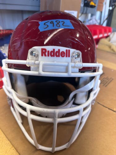 USED RIDDELL SPEED ICON ADULT HELMET - MEDIUM - PEARL CARDINAL