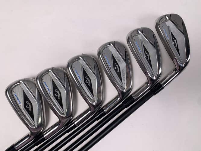 Callaway Paradym Ai Smoke HL Iron Set 6-PW+GW KBS Max Graphite Iron 55 Senior RH