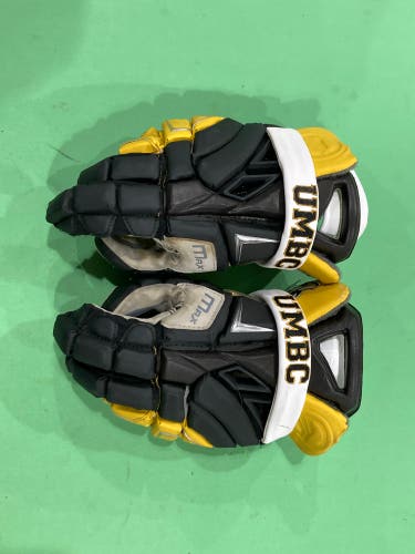 Large Maverik Max Lacrosse Gloves (Used) UMBC Player Issued