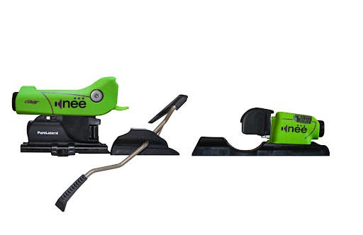NEW KneeBinding Hardcore Ski Bindings - Green (DIN 5-14 / 84-110mm Brake Width)