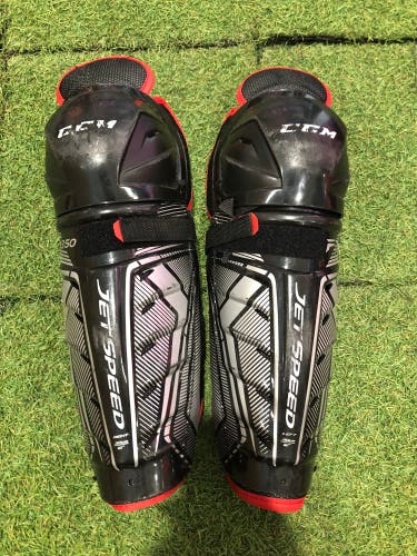 Senior CCM JetSpeed FT350 Shin Pads 13" (Used)