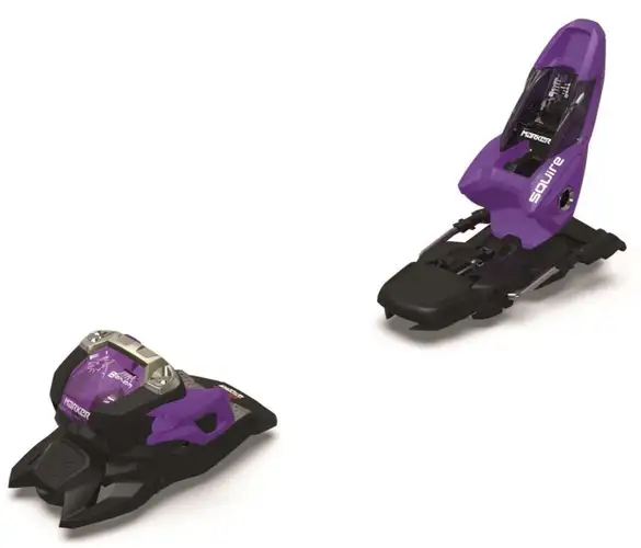 NEW 2025 Marker Squire 11 Ski Bindings - 90mm Brake - Black/Purple