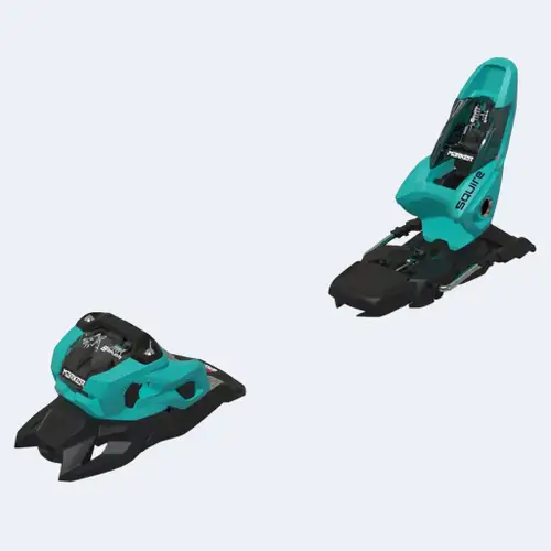 NEW 2025 Marker Squire 11 Ski Bindings - 90mm Brake - Black/Teal