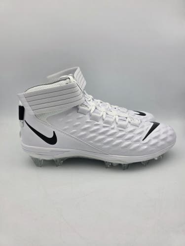 Nike Force Savage Pro 2 White Football Cleats AH4000-100 Men's Size 10 NEW
