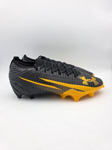 Under Armour Blur Pro Football Cleats Mens Size 11.5 Black Gold 3028220-002 NEW