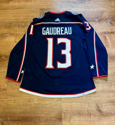 Adidas Primegreen Johnny Gaudreau Columbus Blue Jackets Jersey (50)