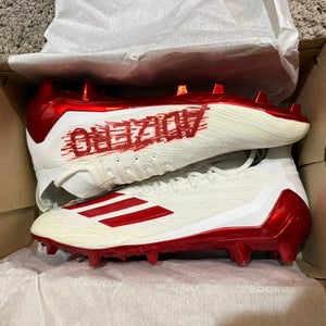 Red Chrome Adizero Primeknit Adidas Cleats Size 14 Men's New