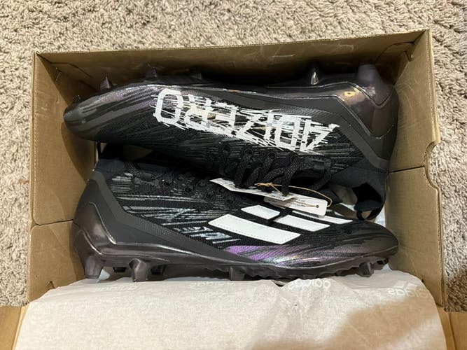 Black Adizero Primeknit Adidas Cleats Men's Size M 15.0 (W.16.0) Adidas (New)