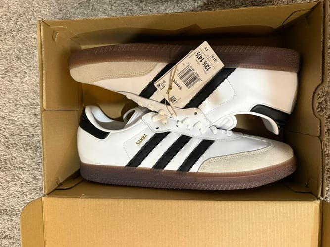 Men's Size M 13.5 (W 14.5) Adult Adidas Samba Shoes (New)