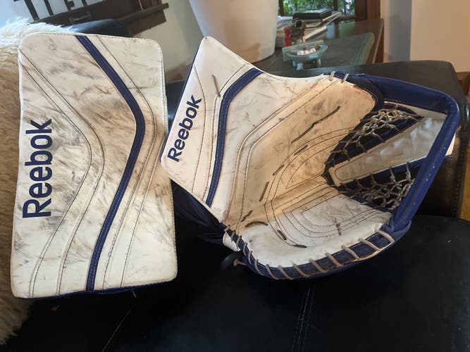Reebok XLT Premier Regular Goalie glove and blocker
